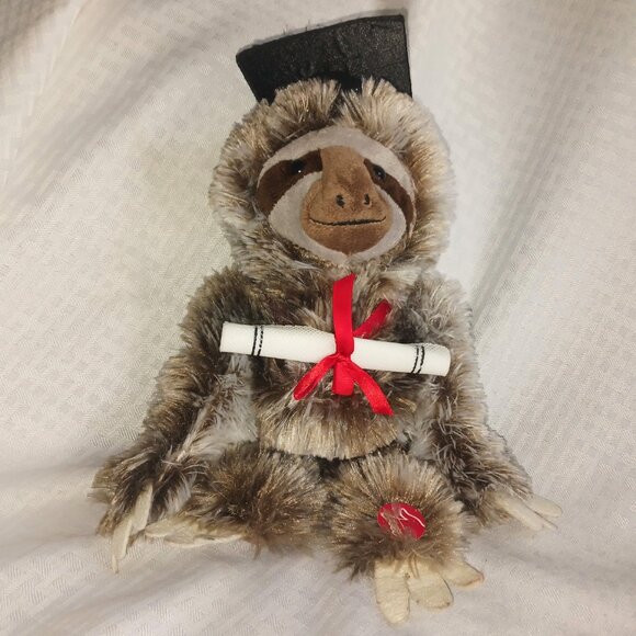 Dan Dee Graduation Sloth Animated Friend Sings Young Dumb And Broke by Khalid - Picture 1 of 7